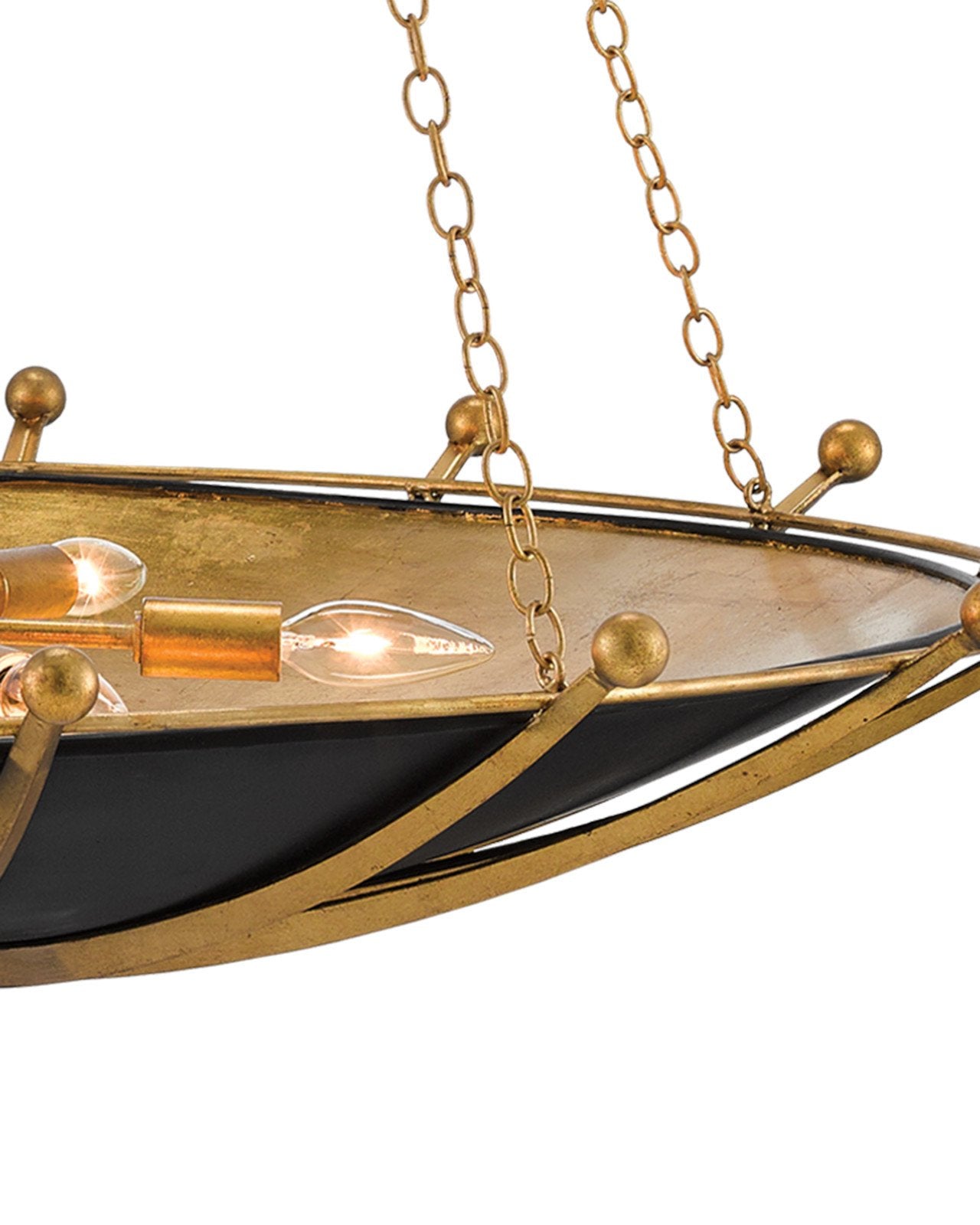 Fontaine Black & Gold Chandelier